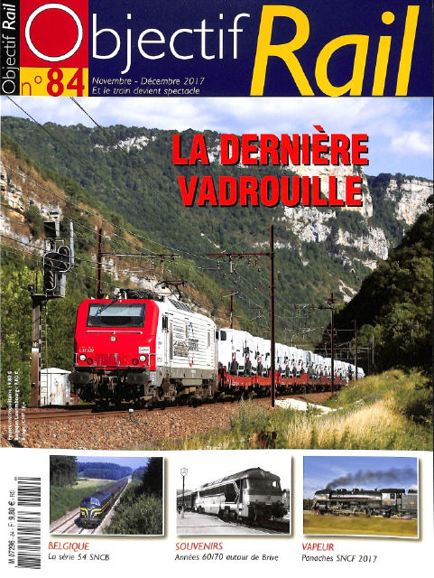 Première page du dernier numéro de la revue Objectif Rail