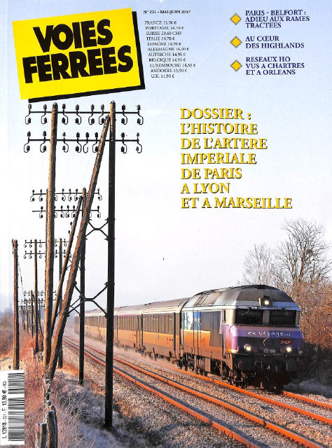 Première page du dernier numéro de la revue Voies Ferrées