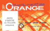 Ceci est une carte orange modèle d'origine