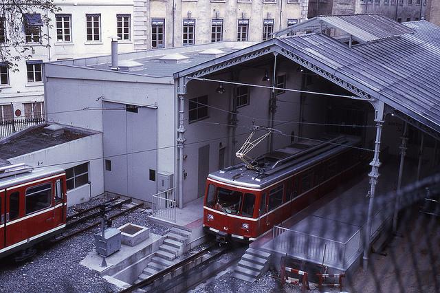Vue générale de la station Croix-Paquet en 1975 (CC-by-sa, jhm0284)