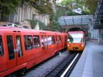 Croisement de rames en station