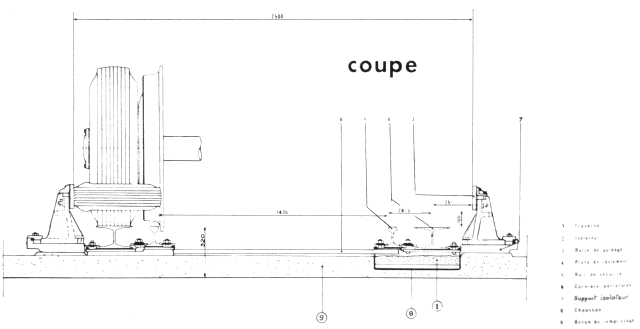 Coupe de la voie allégée