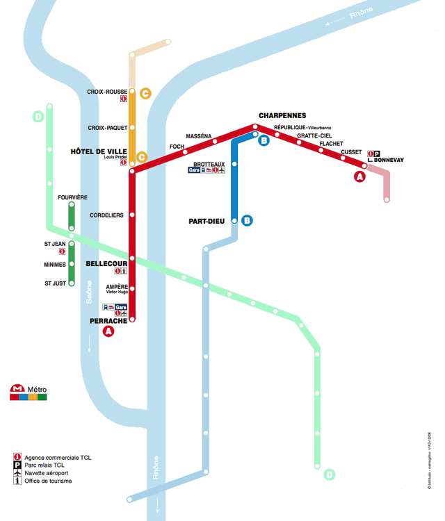 Plan synoptique du réseau de métro à partir du 2 mai 1978