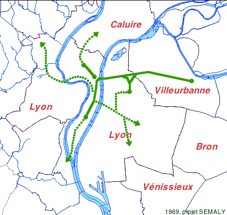 1969, projet définitif de la SEMALY