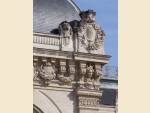 Façade principal, détail de l’angle sud du pavillon central
