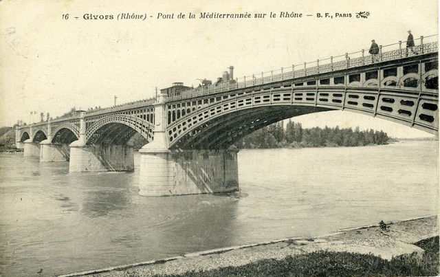 Ternay, viaduc de la Méditerranée entre 1900 et 1918 (BM Lyon)