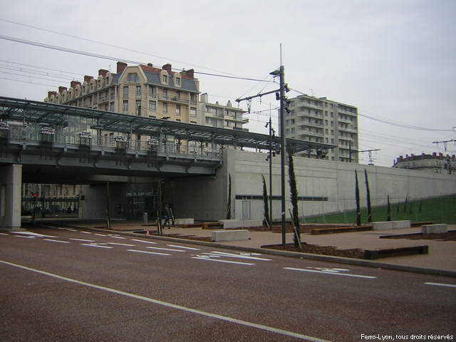Vue générale des aménagements de la gare