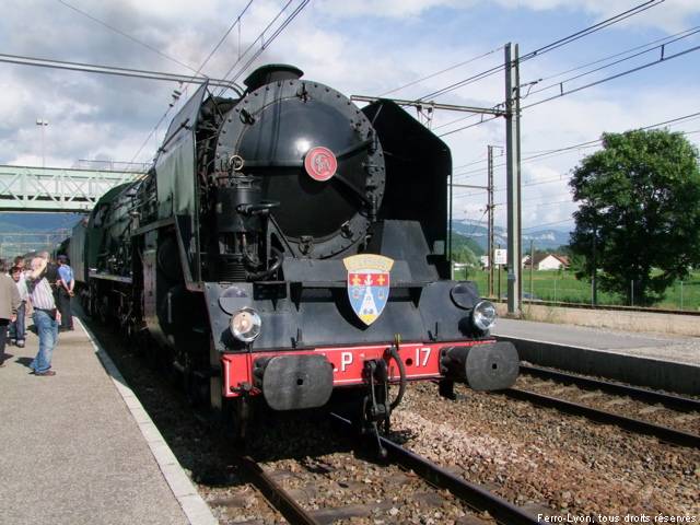 La 241P17 en gare de Culoz