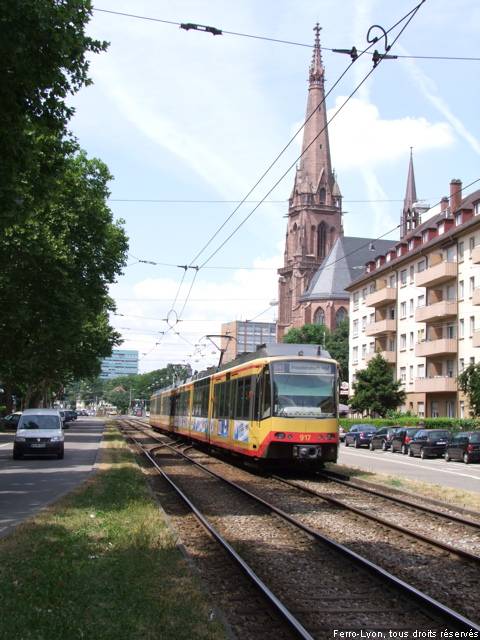 Durlacher Allee, Karlsruhe, juillet 2010