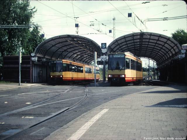 Station de tramway Albtalbahnhof, Karlsruhe, juillet 2010