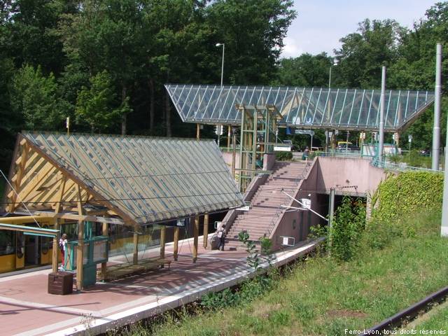 Stadtbahn de Stuttgart, Station Ruhbank (Fernsehturm), juillet 2010