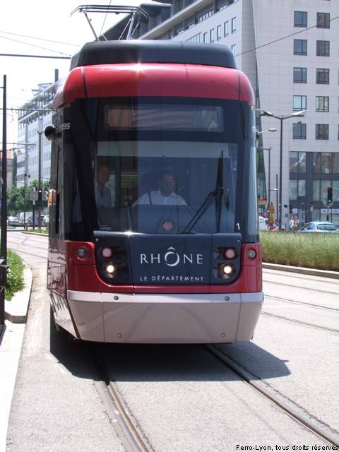 Arrivée de la rame 101 à la station Part-Dieu-Villette