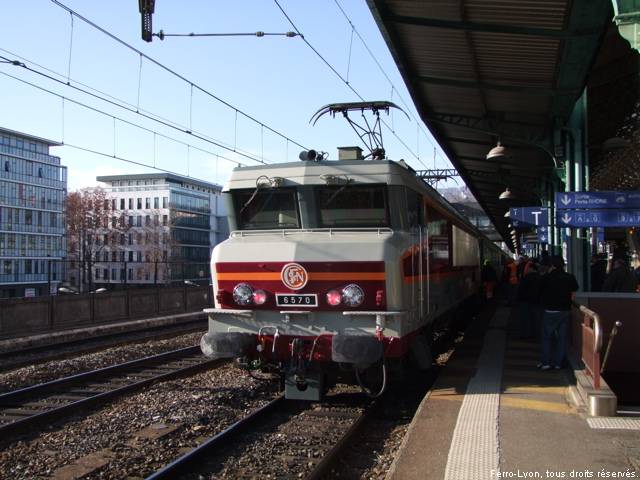 CC 6570 en gare de Lyon-Perrache