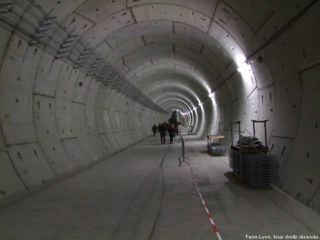 Section courante du tunnel
