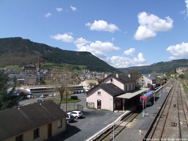 Vue générale de la gare de Mende