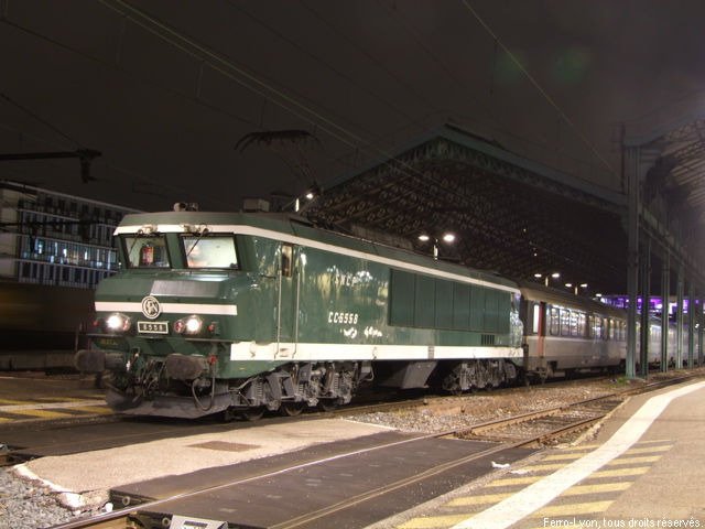 La CC 6558 en gare de Lyon-Perrache