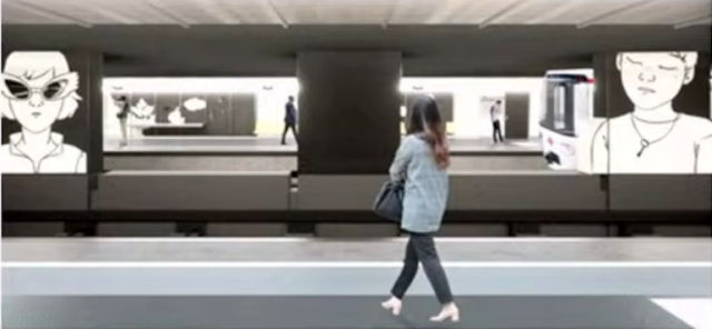 image d’ambiance de la station Foch après rénovation