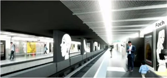 image d’ambiance de la station Foch après rénovation