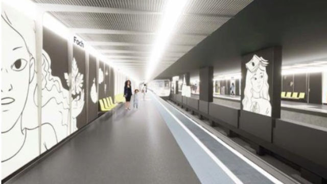 image d’ambiance de la station Foch après rénovation
