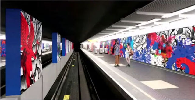 image d’ambiance de la station République ‑ Villeurbanne après rénovation