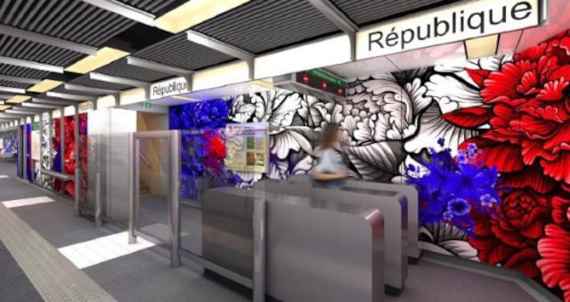 image d’ambiance de la station République ‑ Villeurbanne après rénovation
