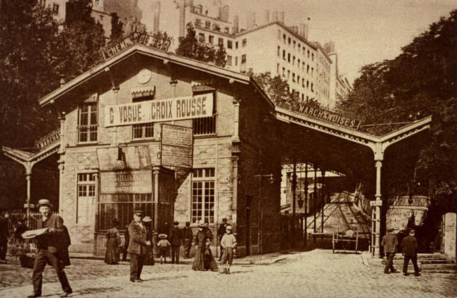 Gare basse du funiculaire de Croix-Paquet (Doc. BM Lyon)