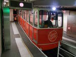 Cabine 1 du funiculaire de Fourvière entrant en station