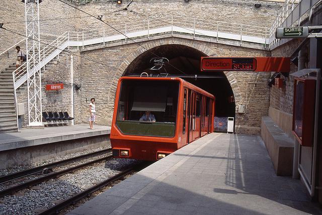 Rame de la ficelle en station des Minimes en 1990 (CC-by-sa, jhm0284)