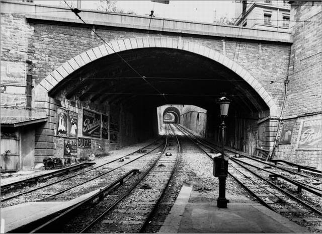 Vue en direction de la Croix-Rousse depuis la gare basse avant 1928 (Doc. : Archives Municipales de Lyon)