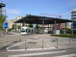 Rame quittant la station