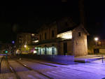L’ancien bâtiment Voyageurs du CFEL de nuit