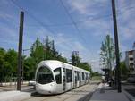 Rame n°866 en station en direction de Hôpital – Feyzin – Vénissieux