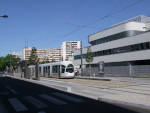 Rame 837 en station en direction des Hôpitaux Est